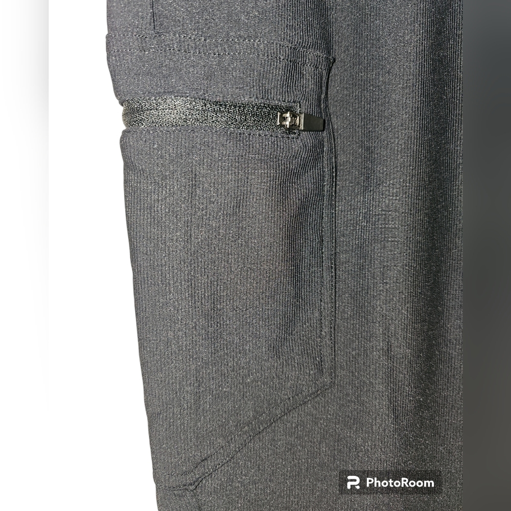 🎉HP🎉HALARA Black Cargo Zip Pocket Joggers Sz L - Picture 6 of 6